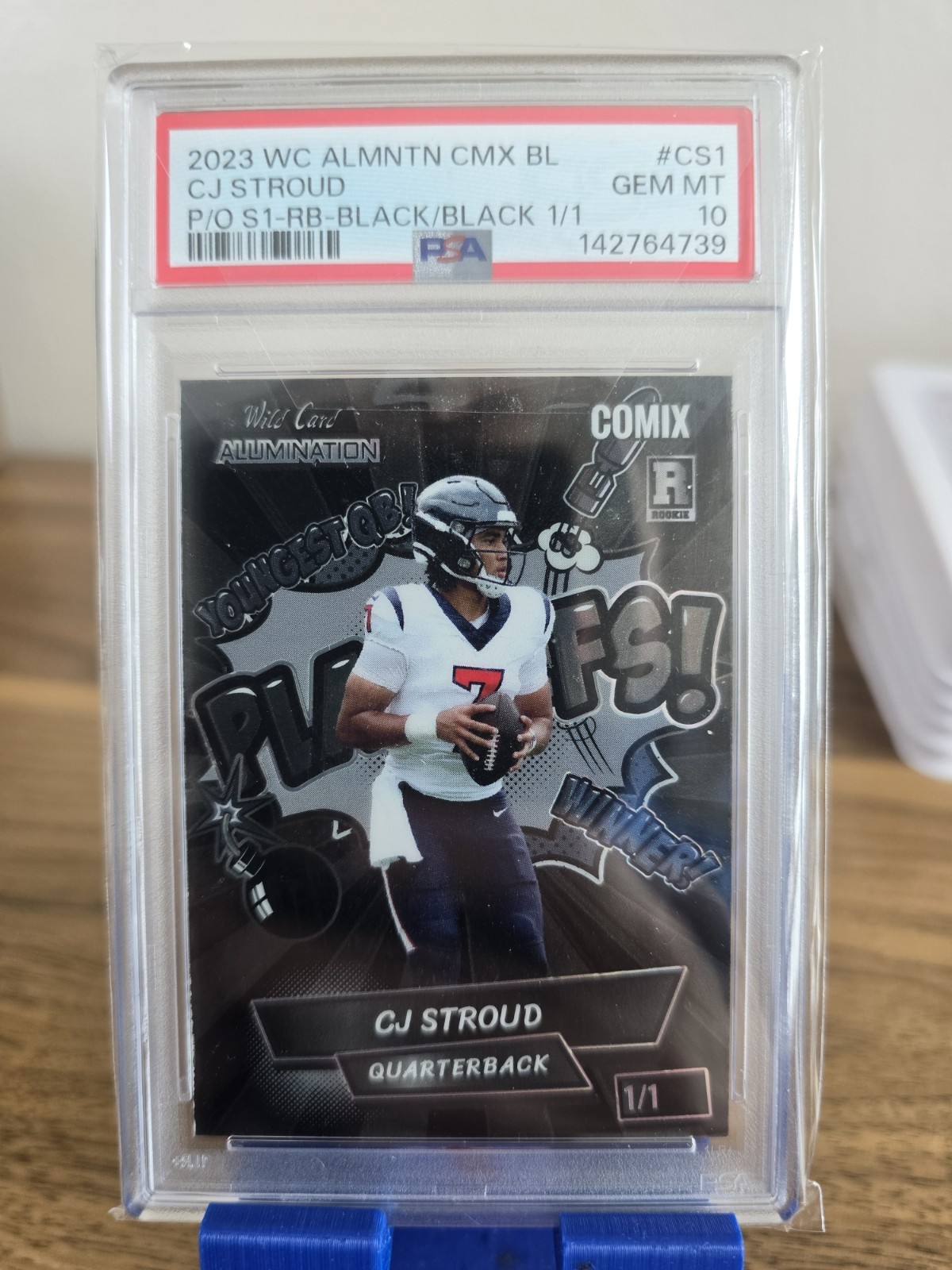 Wild Card 2023 Alumination Comix Black Label CJ Stroud RC 1/1 PSA 10 #ACWR1-CS3 view 1
