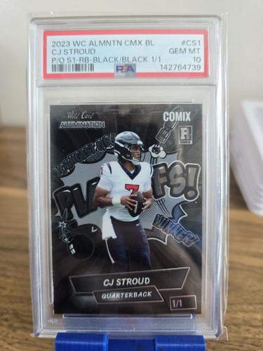 Wild Card 2023 Alumination Comix Black Label CJ Stroud RC 1/1 PSA 10 #ACWR1-CS3