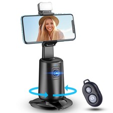 Auto Tracking Tripod 360 Rotating Cell Photo and Video Kits Stand, No App, S...