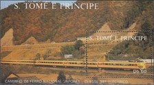 São Tomé and Príncipe S/S Japanese Train 1988 MNH-10 Euro