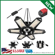 LED Work Light Compatible with Milwaukee 18V Battery, 68W 6800LM LED Garage Floo