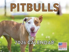 Pitbull Calendar 2026 Pit Bull Monthly Wall Calender 12 Month 12x18