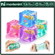 Amazon 4Pcs Stress Cube Toys Slow Rising Squishy Marine Shells