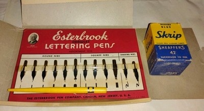 Antique Esterbrook Pen Co Fountain Lettering Pen Salesman Sample Envelope 12-C