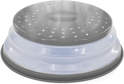 Collapsible Microwave Lid Vented Microwave Splatter Cover with Steam Vent