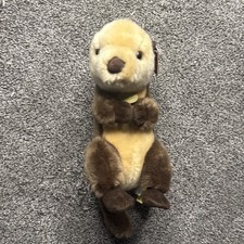 Miyoni by Aurora Sea Otter Plush 9.5 Brown With Tag