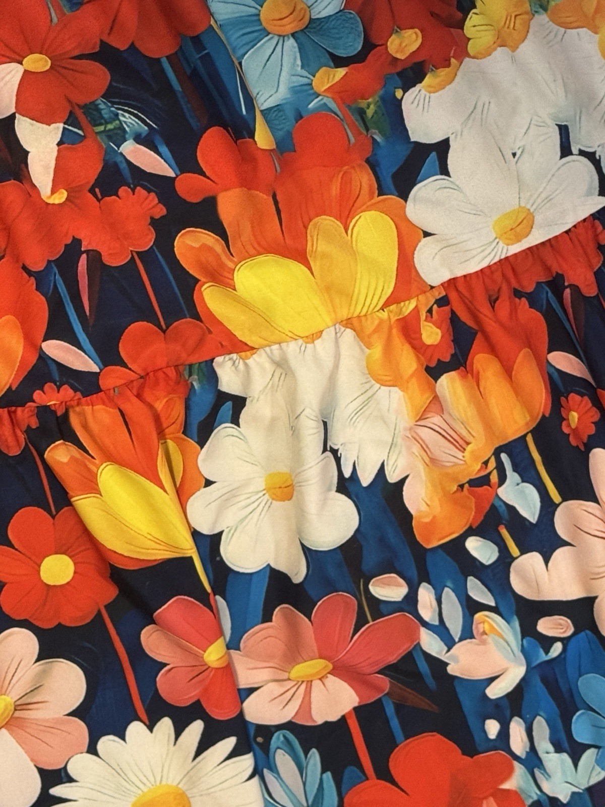 Multiples Patterned Colorful Long Boho Maxi Ruffl… - image 5