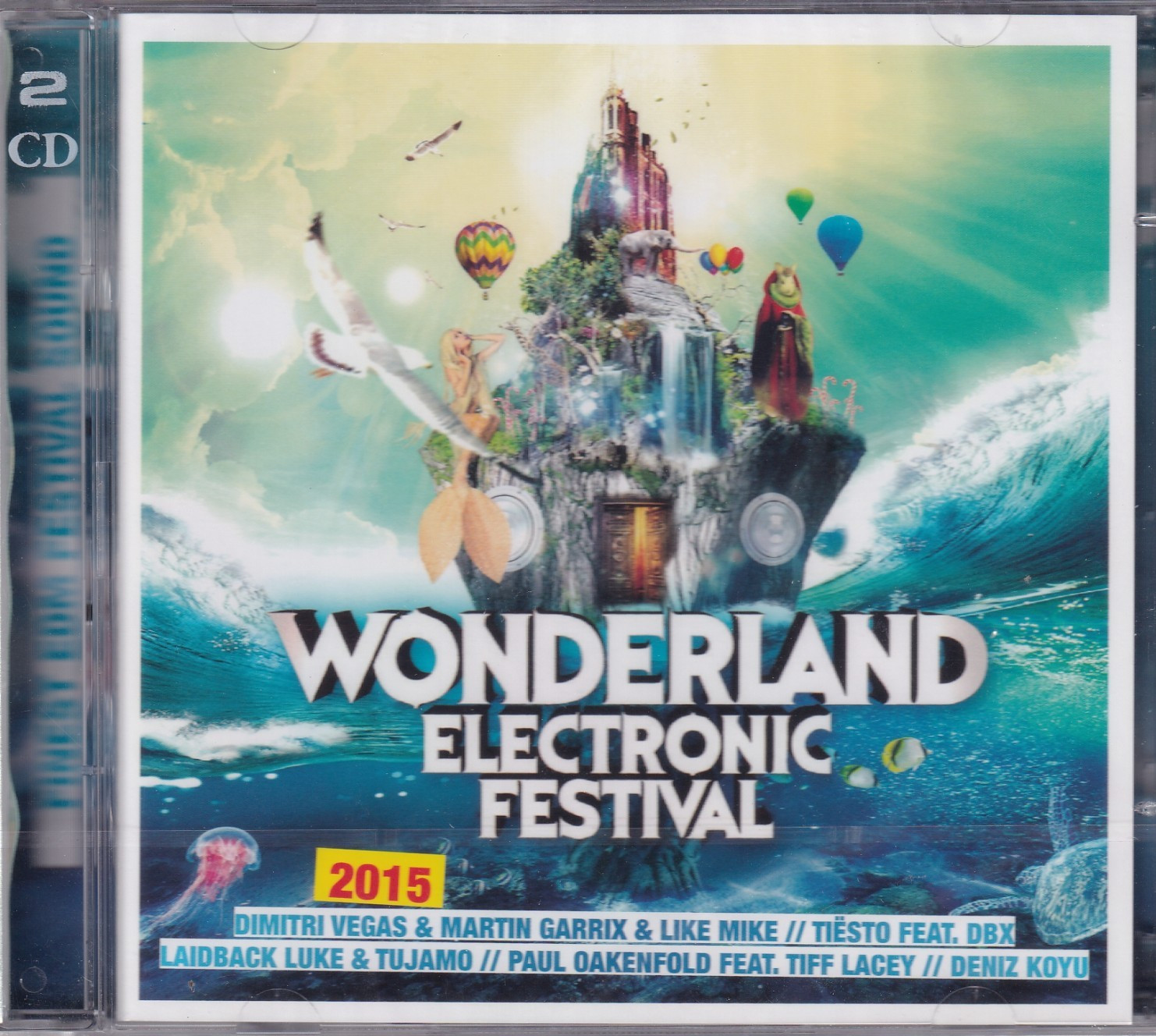 Partyhits Wonderland 2 CD Electronic Festival 2015 EDM House Electro Dance K2566