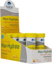 Trace Minerals Max-Hydrate Endurance -  Citrus, 10 Tabs (80 Servings) EXP 12/26
