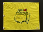 Rory Mcilroy Signed Autographed 2025 Masters Flag Grand Slam PSA DNA COA