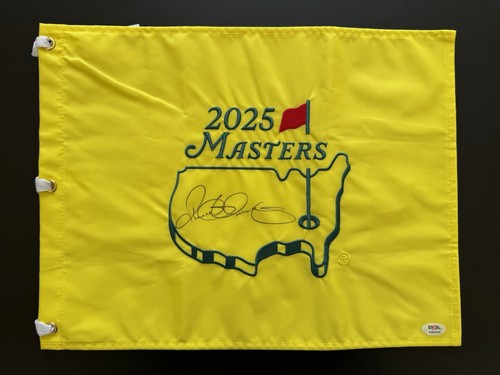 Rory Mcilroy Signed Autographed 2025 Masters Flag Grand Slam PSA DNA COA