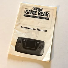 Sega Game Gear Instruction Manual