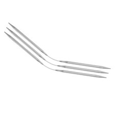 3Pcs Size US 7 Double-Pointed Flexible Knitting Needles 9 Inch Stainless Steel
