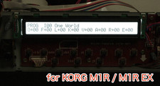 Módulo Pantalla LED Blanco Alto Brillo Repuesto LCD Korg M1R M1R EX
