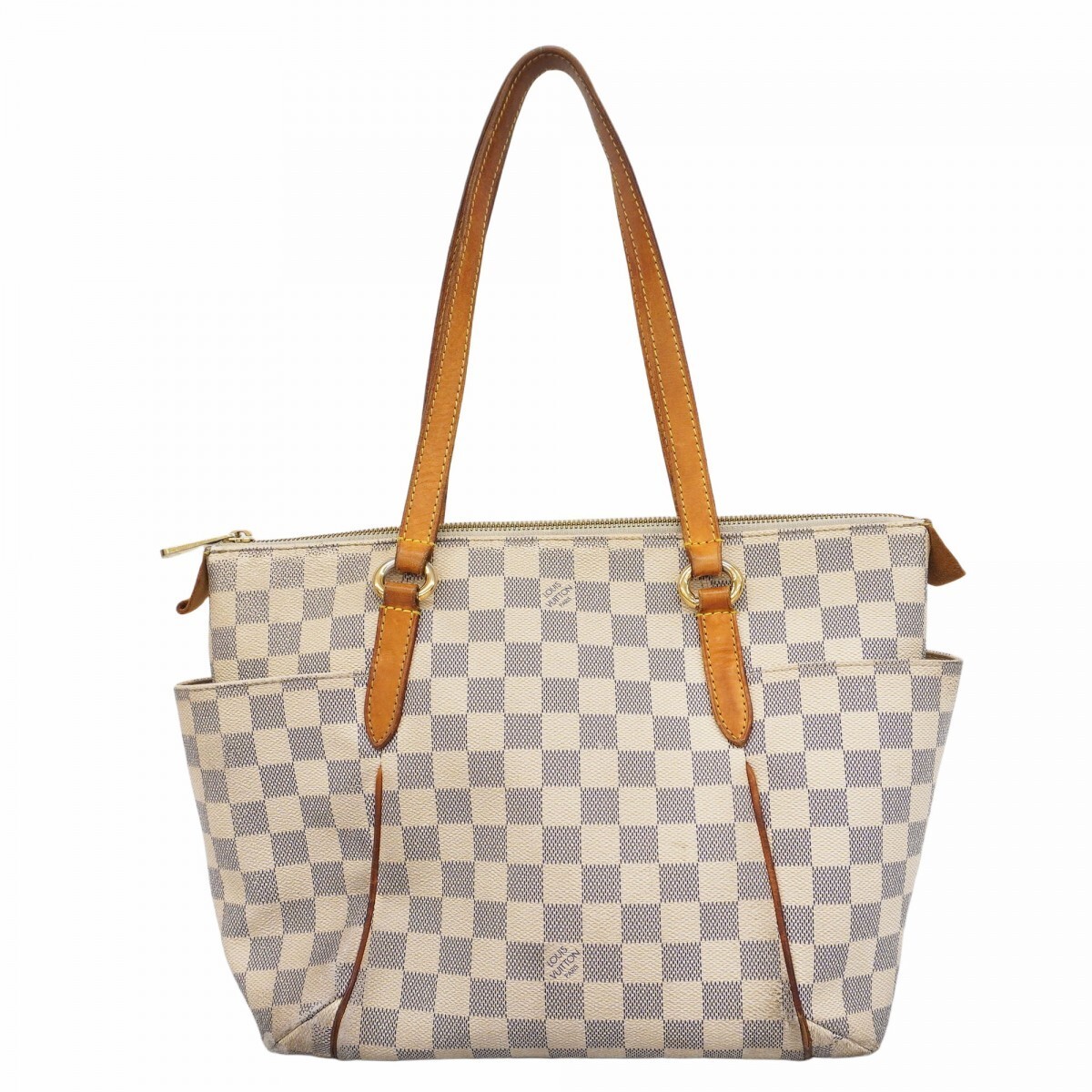 Louis Vuitton Damier Azure Totally PM Tote Bag N51261 White 74373