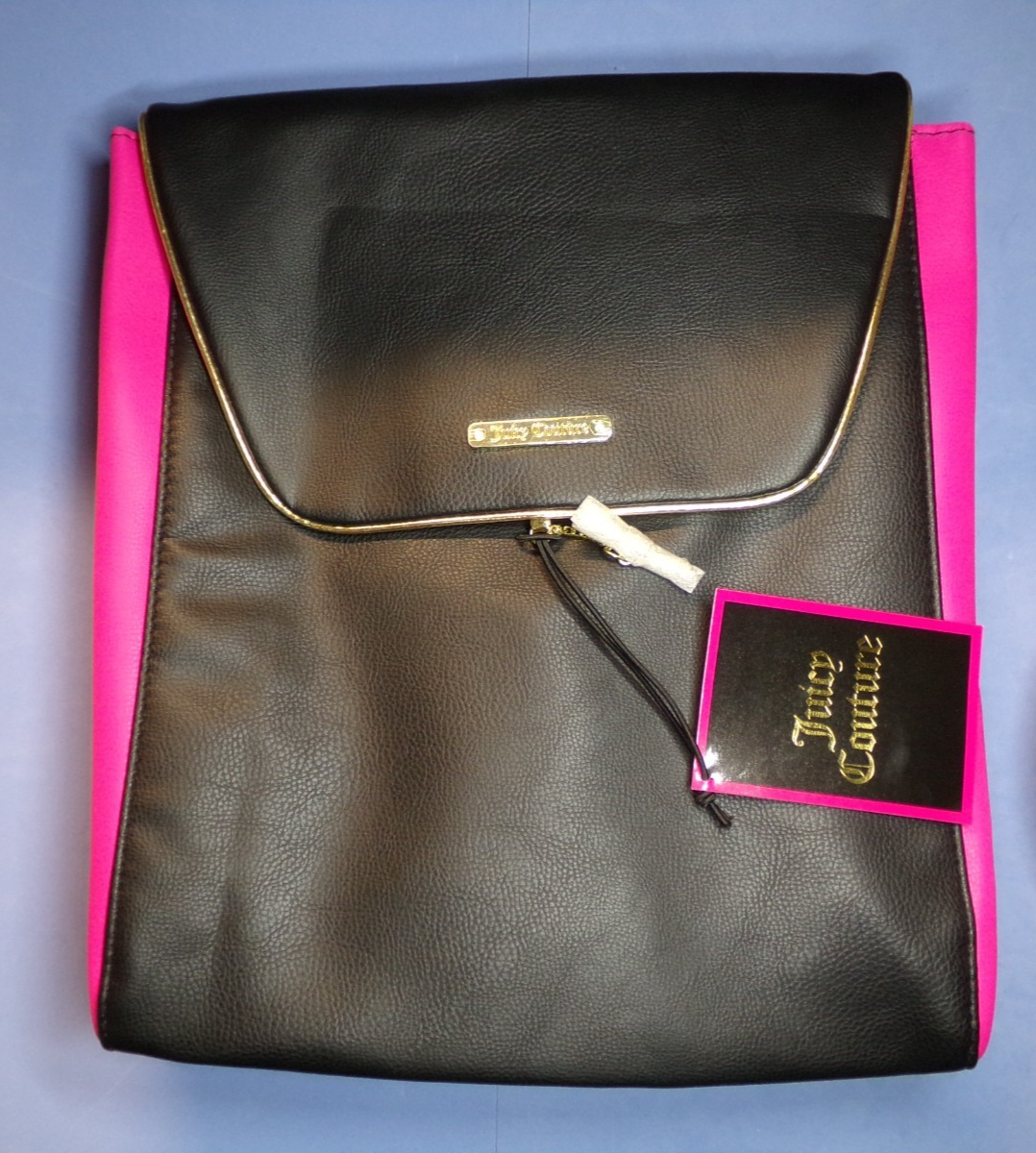 Juicy Couture Heritage Core Backpack Black Pink Trim Gold Embroidery NWT Heritage Core Backpack - Juicy Couture main image 4