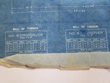 Pa. RR old stocks, letter & track blueprint