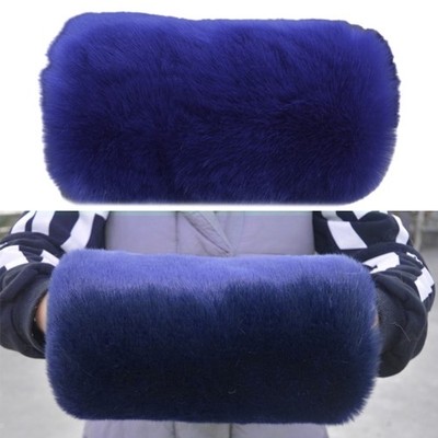 Women Winter Muff Hairy Hand Warmer Thickening Faux Furs Warm Hand Muff