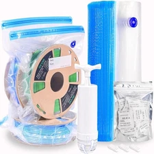 Filament Storage Bags 44pcs,3D Printer 20 Vacuum Sealed Kit with 20pcs Desiccant