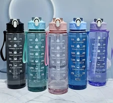 800ml / 27oz Large Capacity Sports Water Bottle – Leak-Proof Drinking Cup