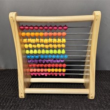 B. Wooden Abacus Colorful Counting Beads Educational Mathematics Toy