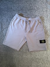 Stone Island Herren Sweatshorts Grau Gr. M Lo...