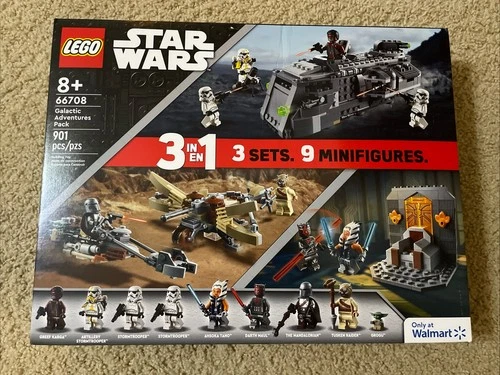 LEGO Star Wars 66708 Galactic Adventures Pack 3 in 1 Set NEW Walmart Exclusive
