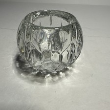 VTG.HOMCO Round Votive Crystal Sphere Heavy Candle Holder Made In the USA 3"