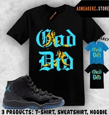 Shirt To Match AJ 11 Gamma Blue 2025 Sneaker Matching Tee God Did T-Shirt