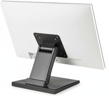 Adjustable LCD TV Stand Folding Metal Monitor Desk Stand with VESA Hole 75x75...
