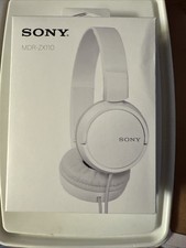 Sony MDR-ZX110 Ear-Pad On the Ear Headband Headphones - White