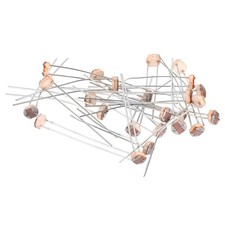 24 Pieces Photoresistor Kit 5mm Light Dependent Resistor, GL5516