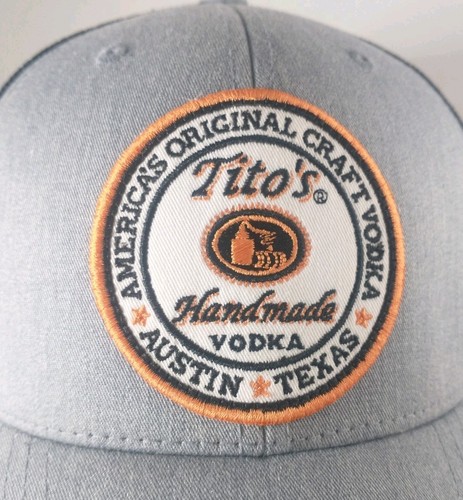 Tito's Vodka Snap Back Gray Black Yupoong Promo Trucker Cap Hat - Picture 9 of 12