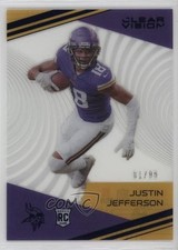 2020 Panini Chronicles Clear Vision Rookies Blue 81/99 Justin Jefferson 0zs1