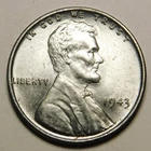1943 P Lincoln Wheat Cent Penny BU  "Actual Coin Pictured"