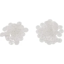 50 Set 7mm Clear Plastic Sew-On Snap Fasteners Buttons Invisible Snap Buttons...