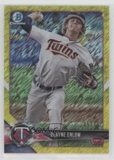 2018 Bowman Canary Yellow Shimmer Refractor 5/75 Blayne Enlow #BCP141 nd3