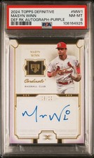 Masyn Winn 2024 Topps Definitive Purple Rookie Auto #08/10 PSA 8 #DRA-MW1