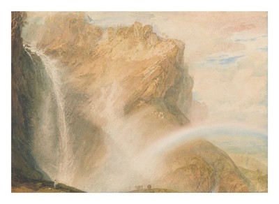 Joseph Mallord William Turner Reichenbach Falls Rainbow : Giclée Art Print 1810