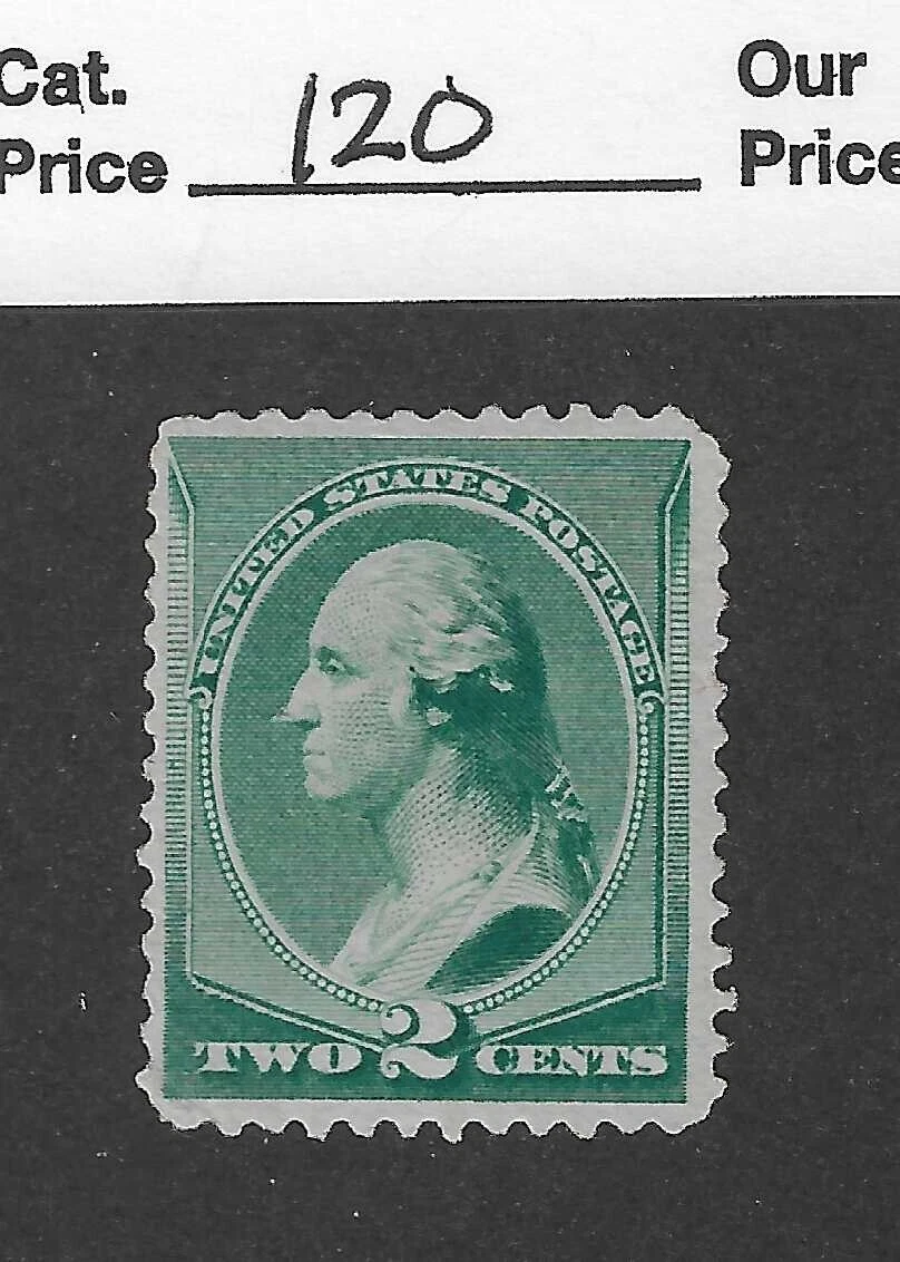 2 Cent Washington Green Unused US Stamps (19th Century) for sale