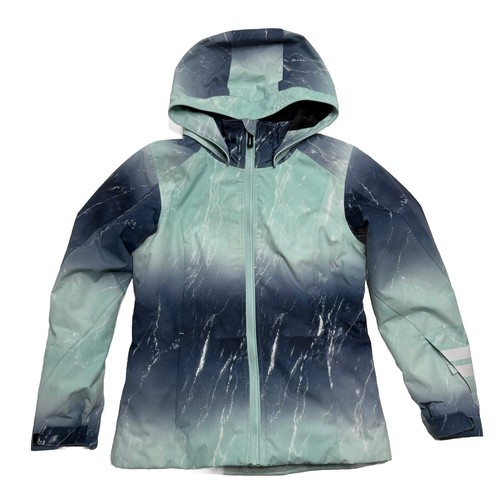 Rossignol Fonction Print Ski Jacket Kids Girls Size 12 Hooded Snowboarding Blue - Picture 3 of 18