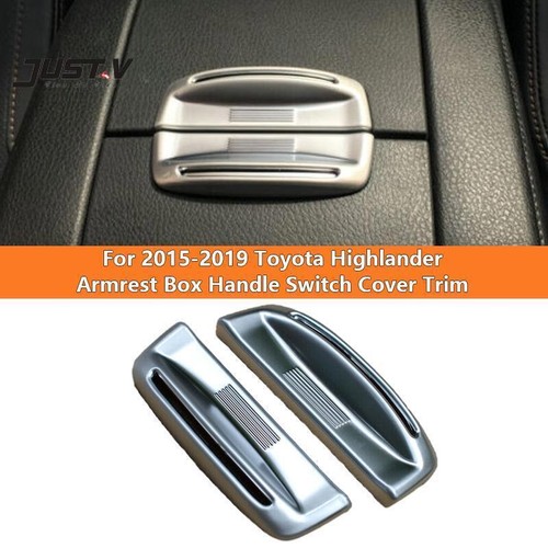 For 2015-2019 Toyota Highlander Armrest Box Handle Switch Cover Trim 1pcs - Picture 3 of 6