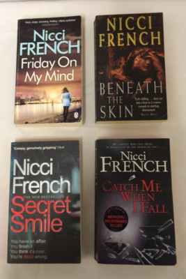 4x Nicci französische Bücher - Fang mich, wenn ich falle, unter die Haut, Freitag in meinen Gedanken