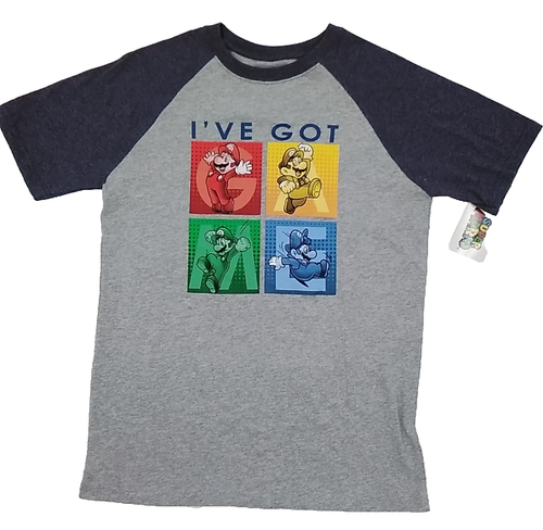 Russell Athletic Works Super Mario Boys 4Pc Mixed & Match Summer Spring Sets XL - Picture 2 of 13