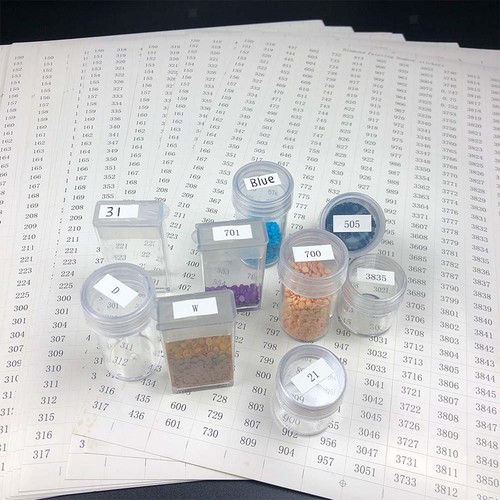 DMC Floss Number Stickers Color Classification Labels Letters Stitch Tool - Picture 2 of 12