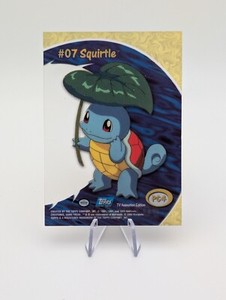 Squirtle #07 Clear PC4 Topps Blue 2000 TV Animation Edition Raw Pokemon Card