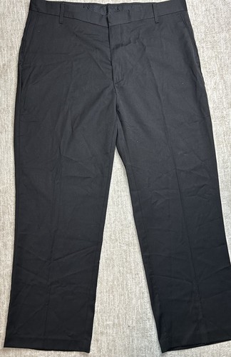 NWT Men’s New COVINGTON "THE ESSENTIAL Dress PANTS Classic Fit Black 38x29 - Picture 2 of 3