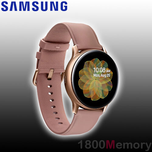 Samsung Galaxy Watch Active 2 40mm Rose Gold-Tone Stainless Steel Case with  Pink Leather Strap Smartwatch (LTE) (SM-R835FSDAXSA) for sale online | eBay