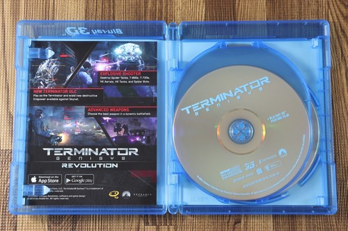 Terminator Genisys w/ Slipcover (Blu-ray, Blu-ray 3D, DVD) - Picture 3 of 4