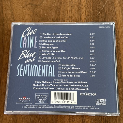 Blue & Sentimental by Cleo Laine (CD, 1994, RCA Victor) - 第 2/3 張圖片